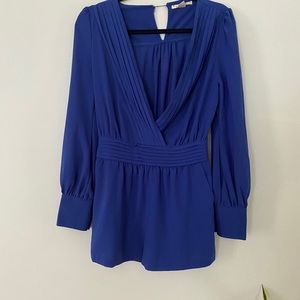 Royal blue plunge romper